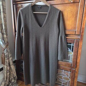 Elegant Massimo Dutti Kaki dress 91%  hwool
